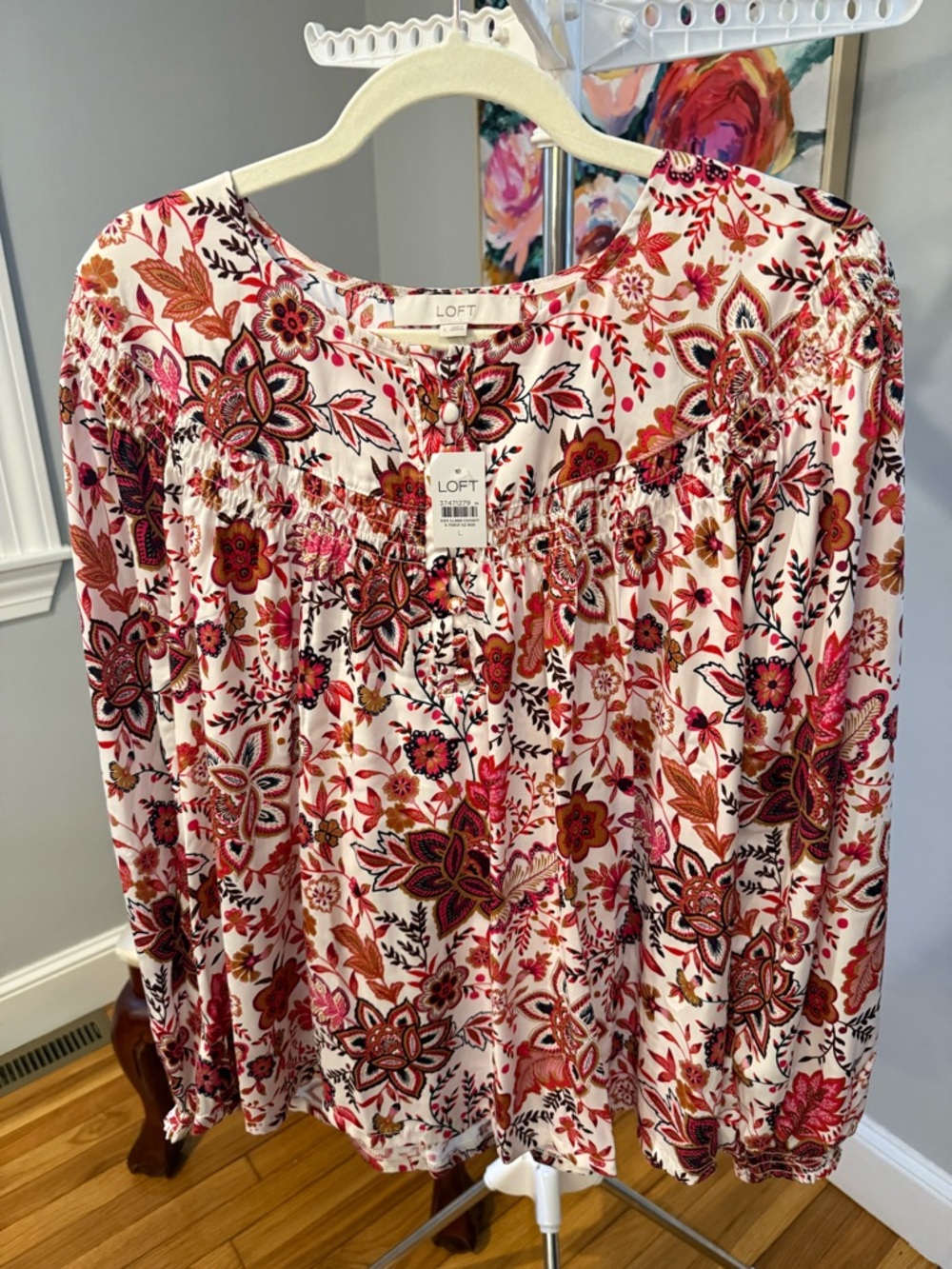LOFT Multicolor Floral Top